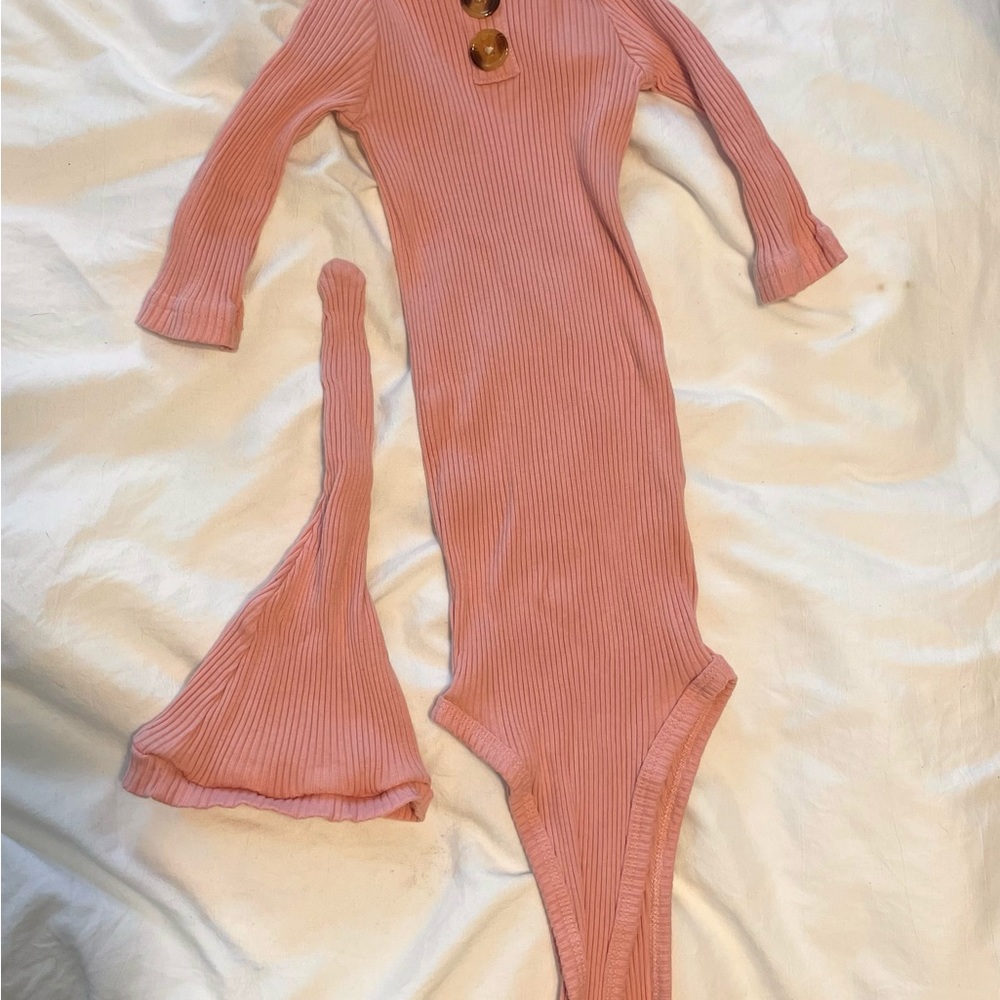 Baby Knotted Sleeper Gown with Matching Hat Baby Coming Home Outfit